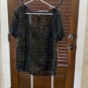 Sheer black top